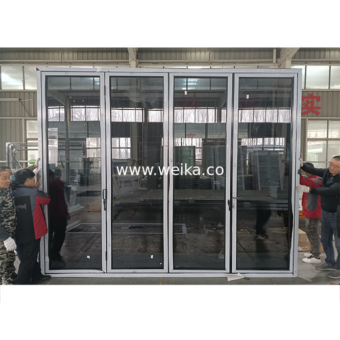 Porta pieghevole di sicurezza in alluminio porta pieghevole anteriore esterna per patio