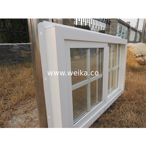 1.7mm UPVC finestra scorrevole e porta PVC finestra bagno con griglie schermo rete