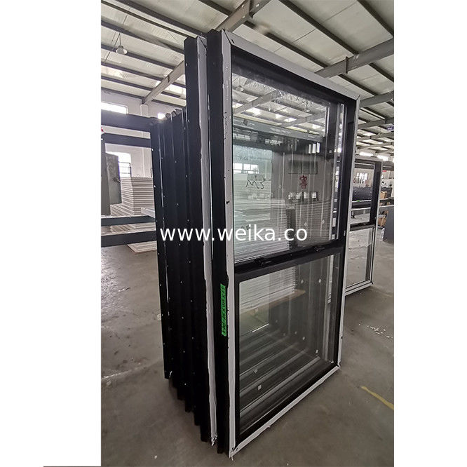 Dimensioni personalizzate UPVC Vinile in vetro a bassa resistenza a finestre a sospensione singola prestazioni durature