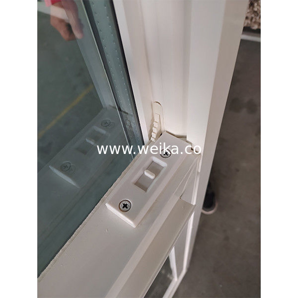 Vetro temperato UPVC Finestra sola appesa per casa di campagna doppi vetri