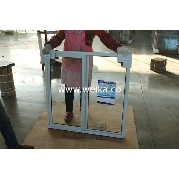 Area di accoglienza Finestra scorrevole in UPVC con vetro ghiacciato Privacy Sostituzione economica Finestra scorrevole in UPVC per ristrutturazioni domestiche