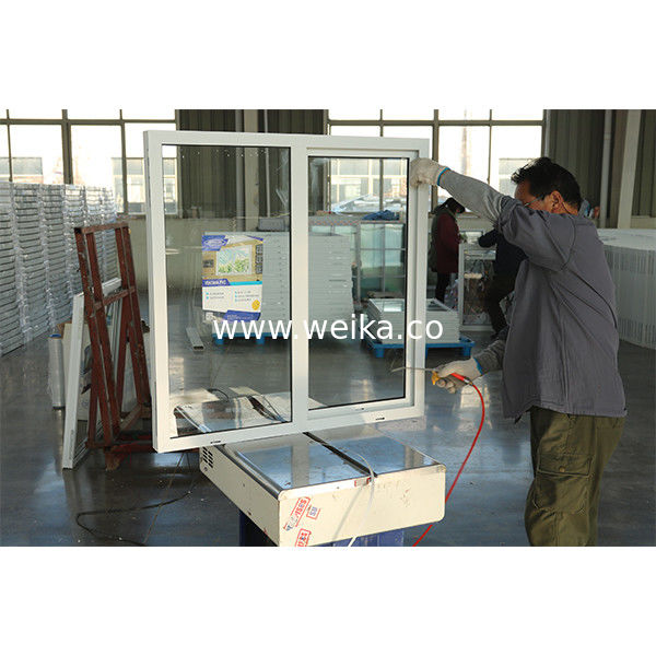 Area di accoglienza Finestra scorrevole in UPVC con vetro ghiacciato Privacy Sostituzione economica Finestra scorrevole in UPVC per ristrutturazioni domestiche
