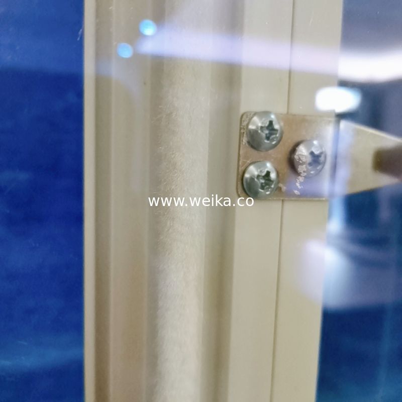 Profili scorrevoli singoli finestre in UPVC con doppio vetro