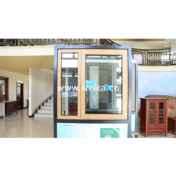 Casamento dell'uragano aperta inclinazione e girare finestra UPVC colore vinile