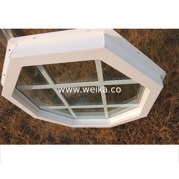 Profili di vetro fisso a ottagono in vinile UPVC 75 mm