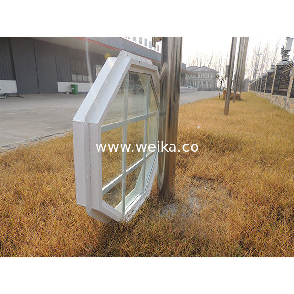 Profili di vetro fisso a ottagono in vinile UPVC 75 mm