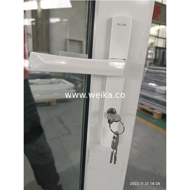 WEIKA Nuovo stile Cina Fabbrica doppio vetro finestra moderna termico rompere alluminio swing porta di alluminio