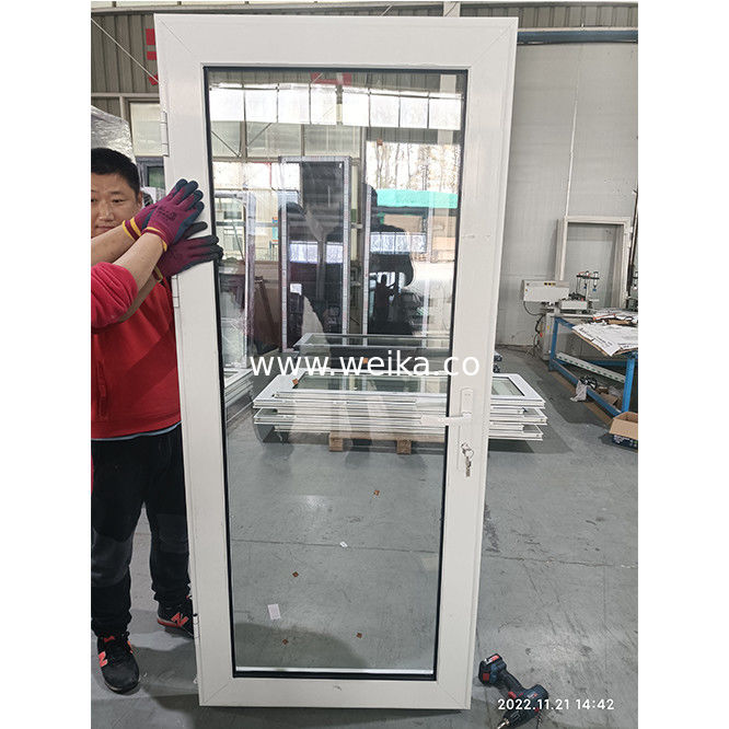 WEIKA Nuovo stile Cina Fabbrica doppio vetro finestra moderna termico rompere alluminio swing porta di alluminio