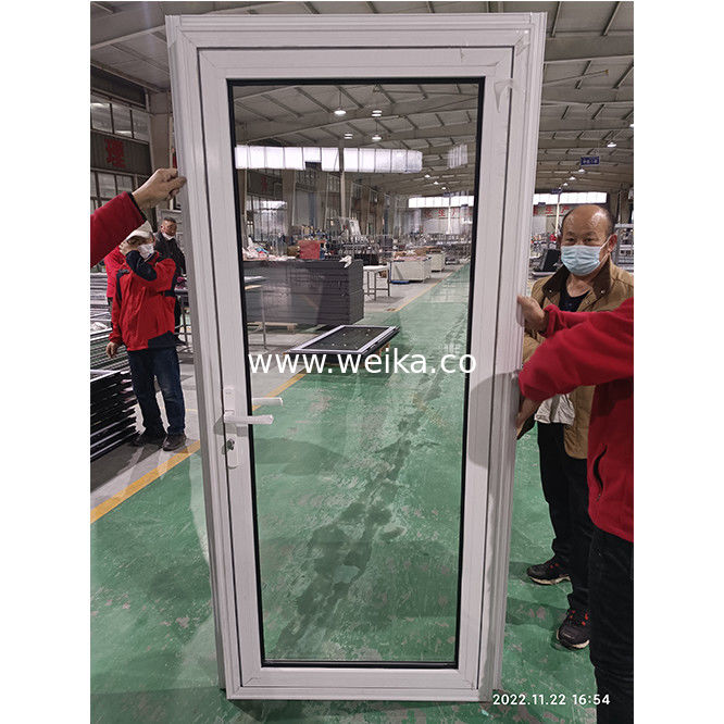 WEIKA Nuovo stile Cina Fabbrica doppio vetro finestra moderna termico rompere alluminio swing porta di alluminio