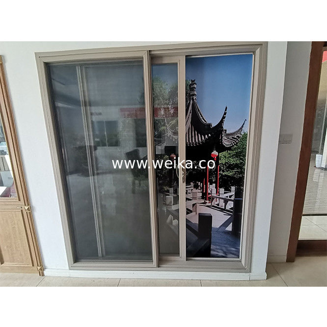 5.5 pollici UPVC finestra scorrevole e porta interno vetro temperato UPVC porte del patio
