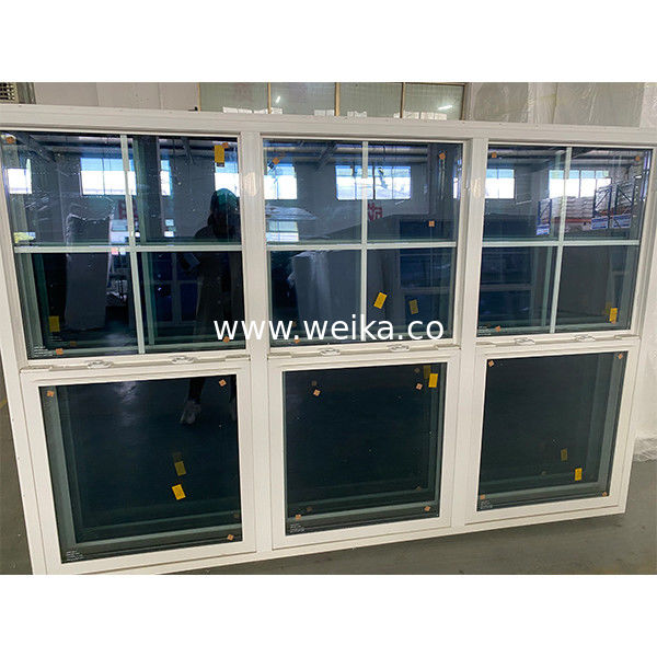 1.4mm - 2.5mm Spessore finestra pendente singola UPVC Color personalizzato Verticale finestra scorrevole