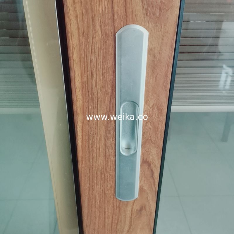 Porte scorrevoli in vetro temperato in alluminio per case residenziali