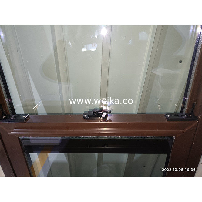 Crescent Lock Top Fixed Sash Single Hang Windows UPVC Lower Panel Low-E Glass