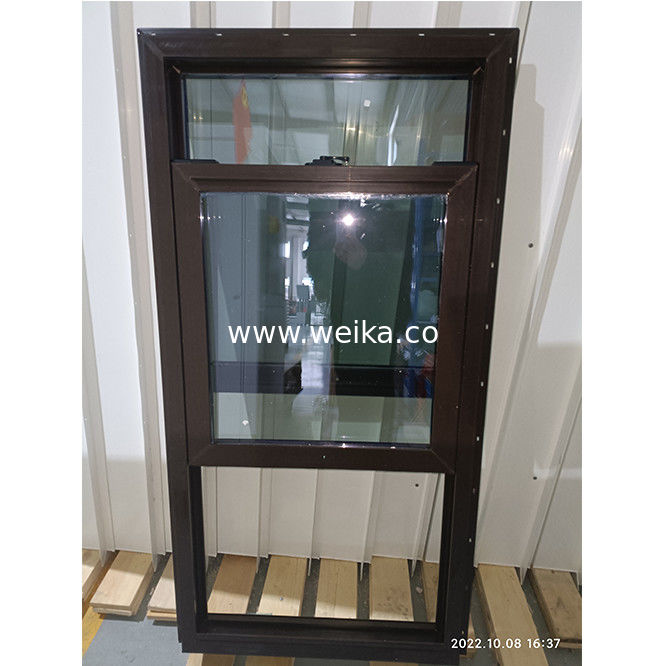 Crescent Lock Top Fixed Sash Single Hang Windows UPVC Lower Panel Low-E Glass