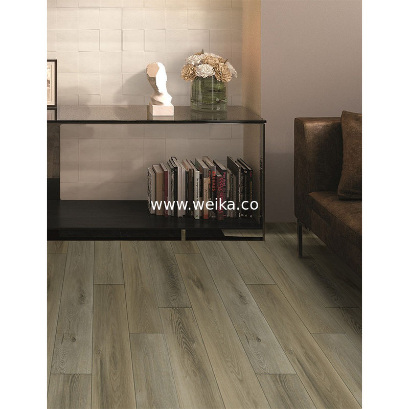 Materiale in PVC impermeabile Pavimenti SPC moderni da 4 mm per camera da letto Soluzione di progettazione grafica