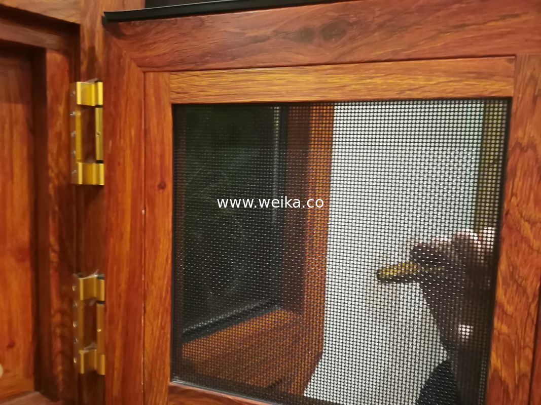 Ottagonale Finestre fisse e sospese in alto in forma artistica in lega di alluminio legno