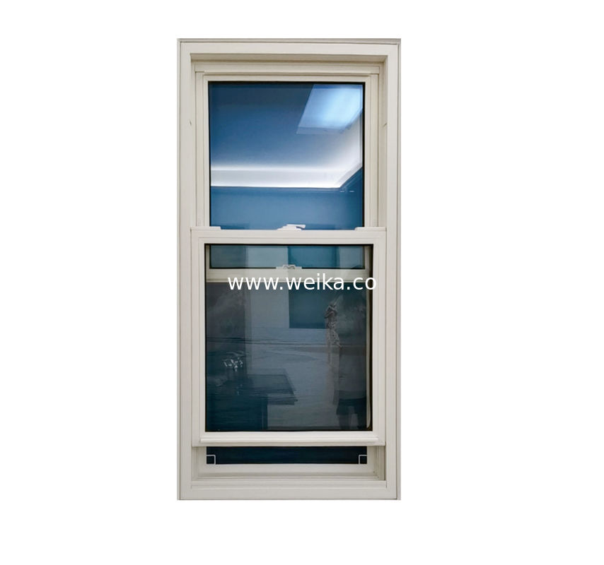 Finestra a doppio temperamento in vetro vinile PVC in plastica UPVC a doppio appeso per risparmio energetico