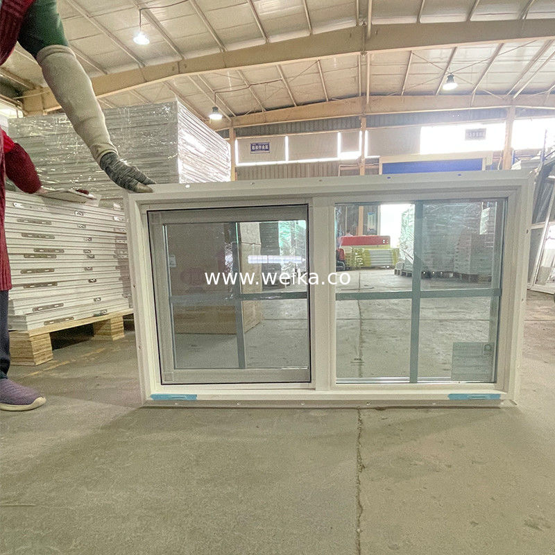 Finestra scorrevole UPVC a profilo nero con griglia e 14 anni di esperienza produttiva