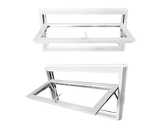 Finestre a tramoggia in vinile della serie WEIKA 75