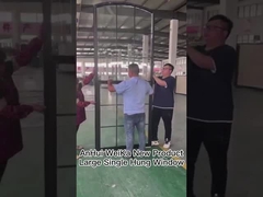 Grandi finestre in uPVC con griglia di vetro