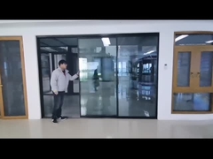 Large Slim Frame Aluminum Sliding Door Black Frame (Porta scorrevole in alluminio)
