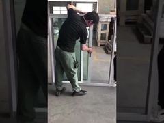 Colore naturale Sash alluminio finestra scorrevole e porta touch lock