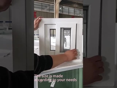 Profili scorrevoli singoli finestre in UPVC con doppio vetro