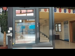 Sassia di antrasite personalizzata Tilt And Turn UPVC finestra temperata doppio vetro