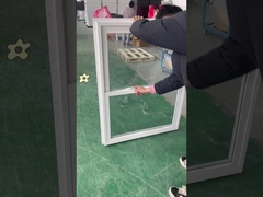 Serie 78 Upvc Double Hang Window 3.0 Inch Frame stile americano