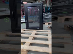 Ingegneria di precisione UPVC vinile nero manicotto finestrino casement mano America finestre